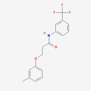 molecular formula C17H16F3NO2 B5785348 3-(3-methylphenoxy)-N-[3-(trifluoromethyl)phenyl]propanamide 
