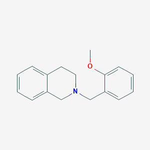 molecular formula C17H19NO B5785349 2-(2-甲氧基苄基)-1,2,3,4-四氢异喹啉 