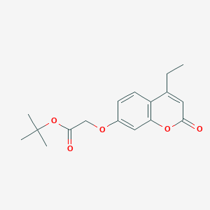 molecular formula C17H20O5 B5785355 tert-butyl [(4-ethyl-2-oxo-2H-chromen-7-yl)oxy]acetate 