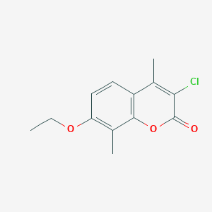 molecular formula C13H13ClO3 B5785377 3-chloro-7-ethoxy-4,8-dimethyl-2H-chromen-2-one 