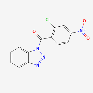 molecular formula C13H7ClN4O3 B5785381 1-(2-chloro-4-nitrobenzoyl)-1H-1,2,3-benzotriazole 