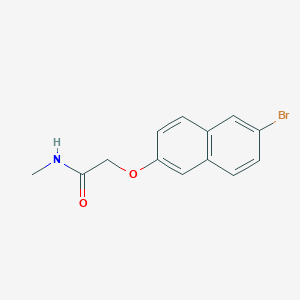 molecular formula C13H12BrNO2 B5785402 2-[(6-bromo-2-naphthyl)oxy]-N-methylacetamide 