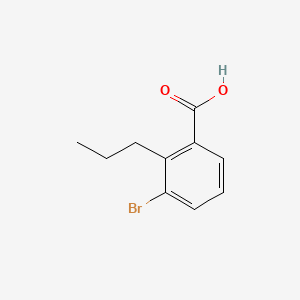 molecular formula C10H11BrO2 B578545 3-溴-2-丙基苯甲酸 CAS No. 1263284-52-1