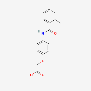 methyl {4-[(2-methylbenzoyl)amino]phenoxy}acetate