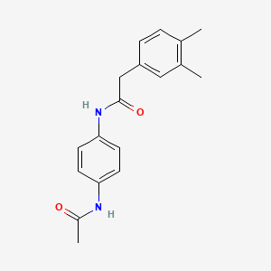 molecular formula C18H20N2O2 B5785463 N-[4-(acetylamino)phenyl]-2-(3,4-dimethylphenyl)acetamide 