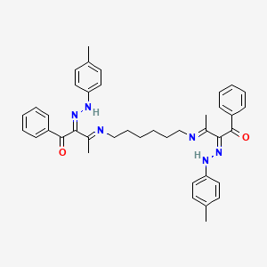 molecular formula C40H44N6O2 B5785478 3,3'-(1,6-hexanediyldinitrilo)bis(1-phenyl-1,2-butanedione) 2,2'-bis[(4-methylphenyl)hydrazone] 