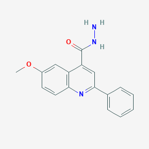 molecular formula C17H15N3O2 B5785503 6-methoxy-2-phenyl-4-quinolinecarbohydrazide 