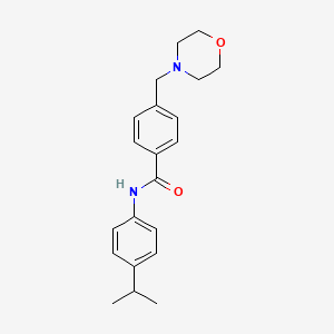 molecular formula C21H26N2O2 B5785530 N-(4-isopropylphenyl)-4-(4-morpholinylmethyl)benzamide 