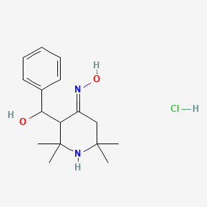 molecular formula C16H25ClN2O2 B5785539 3-[hydroxy(phenyl)methyl]-2,2,6,6-tetramethyl-4-piperidinone oxime hydrochloride 