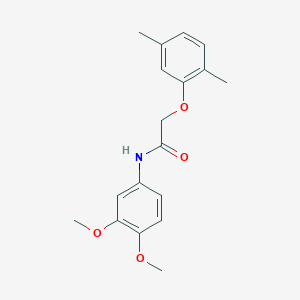 molecular formula C18H21NO4 B5785553 N-(3,4-dimethoxyphenyl)-2-(2,5-dimethylphenoxy)acetamide 
