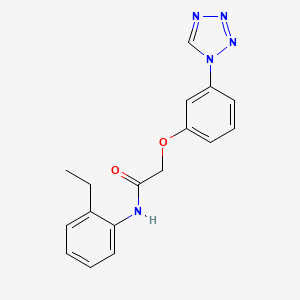 molecular formula C17H17N5O2 B5785582 N-(2-ethylphenyl)-2-[3-(1H-tetrazol-1-yl)phenoxy]acetamide 