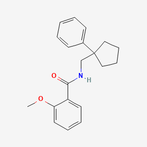 2-methoxy-N-[(1-phenylcyclopentyl)methyl]benzamide