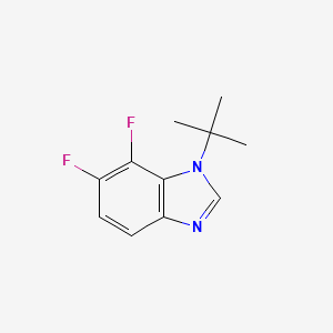 molecular formula C11H12F2N2 B578560 1-(tert-Butyl)-6,7-difluoro-1H-benzo[d]imidazole CAS No. 1314987-35-3