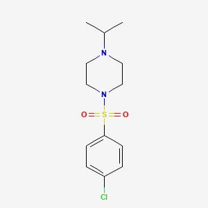 molecular formula C13H19ClN2O2S B5785602 1-[(4-chlorophenyl)sulfonyl]-4-isopropylpiperazine 