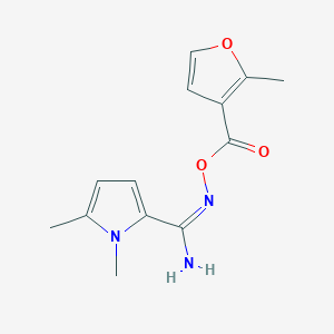 1,5-dimethyl-N'-[(2-methyl-3-furoyl)oxy]-1H-pyrrole-2-carboximidamide