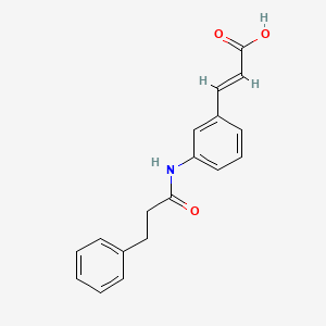 3-{3-[(3-phenylpropanoyl)amino]phenyl}acrylic acid