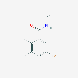 molecular formula C12H16BrNO B5785623 5-bromo-N-ethyl-2,3,4-trimethylbenzamide 