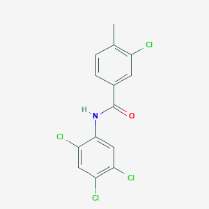 molecular formula C14H9Cl4NO B5785626 3-chloro-4-methyl-N-(2,4,5-trichlorophenyl)benzamide 