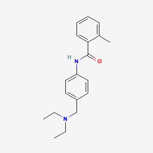 molecular formula C19H24N2O B5785633 N-{4-[(diethylamino)methyl]phenyl}-2-methylbenzamide 