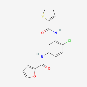 N-{4-chloro-3-[(2-thienylcarbonyl)amino]phenyl}-2-furamide