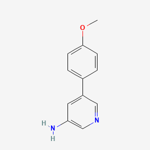 molecular formula C12H12N2O B578571 5-(4-Methoxyphenyl)pyridin-3-amine CAS No. 1225522-97-3