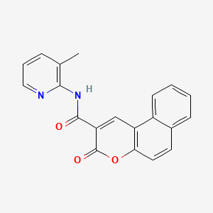 N-(3-methyl-2-pyridinyl)-3-oxo-3H-benzo[f]chromene-2-carboxamide