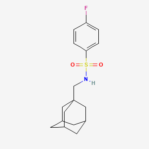 molecular formula C17H22FNO2S B5785755 N-(1-adamantylmethyl)-4-fluorobenzenesulfonamide 