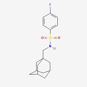 molecular formula C17H22FNO2S B5785755 N~1~-(1-ADAMANTYLMETHYL)-4-FLUORO-1-BENZENESULFONAMIDE 