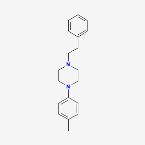 molecular formula C19H24N2 B5785783 1-(4-methylphenyl)-4-(2-phenylethyl)piperazine 