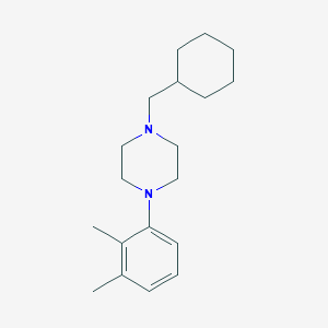 molecular formula C19H30N2 B5785791 1-(cyclohexylmethyl)-4-(2,3-dimethylphenyl)piperazine 