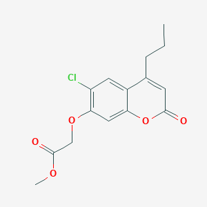 methyl [(6-chloro-2-oxo-4-propyl-2H-chromen-7-yl)oxy]acetate