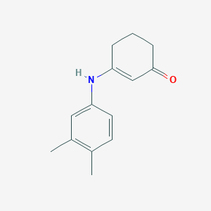 molecular formula C14H17NO B5785898 3-[(3,4-dimethylphenyl)amino]-2-cyclohexen-1-one 