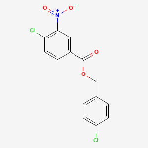 molecular formula C14H9Cl2NO4 B5785899 4-chlorobenzyl 4-chloro-3-nitrobenzoate 