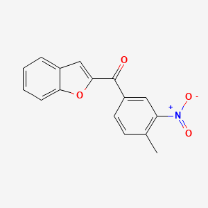 molecular formula C16H11NO4 B5785909 1-benzofuran-2-yl(4-methyl-3-nitrophenyl)methanone 
