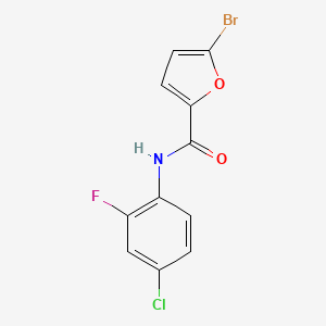 molecular formula C11H6BrClFNO2 B5785927 5-bromo-N-(4-chloro-2-fluorophenyl)-2-furamide 