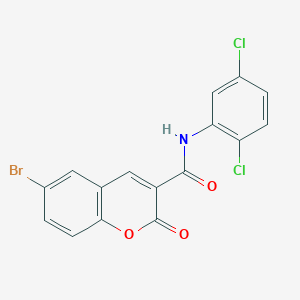 molecular formula C16H8BrCl2NO3 B5785939 6-bromo-N-(2,5-dichlorophenyl)-2-oxo-2H-chromene-3-carboxamide CAS No. 128171-57-3
