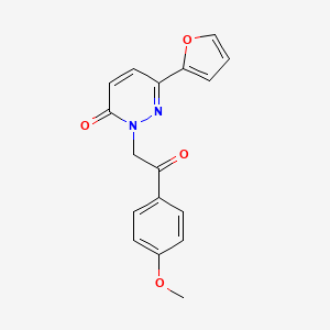 molecular formula C17H14N2O4 B5785946 6-(2-furyl)-2-[2-(4-methoxyphenyl)-2-oxoethyl]-3(2H)-pyridazinone 
