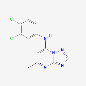 molecular formula C12H9Cl2N5 B5785962 N-(3,4-dichlorophenyl)-5-methyl[1,2,4]triazolo[1,5-a]pyrimidin-7-amine 