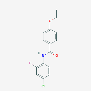 molecular formula C15H13ClFNO2 B5785982 N-(4-chloro-2-fluorophenyl)-4-ethoxybenzamide 