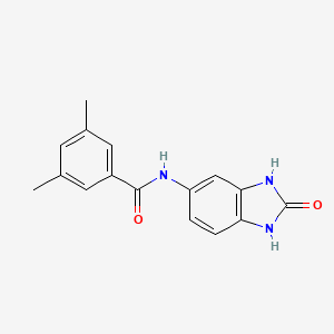 molecular formula C16H15N3O2 B5785997 3,5-dimethyl-N-(2-oxo-2,3-dihydro-1H-benzimidazol-5-yl)benzamide 