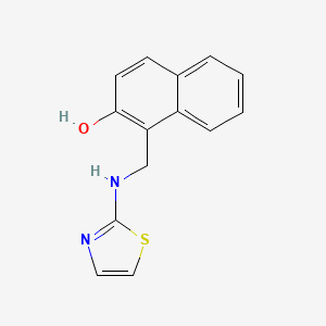 molecular formula C14H12N2OS B5786039 1-[(1,3-thiazol-2-ylamino)methyl]-2-naphthol 