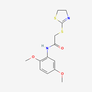 molecular formula C13H16N2O3S2 B5786053 2-(4,5-dihydro-1,3-thiazol-2-ylthio)-N-(2,5-dimethoxyphenyl)acetamide 