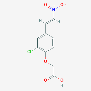 molecular formula C10H8ClNO5 B5786062 [2-chloro-4-(2-nitrovinyl)phenoxy]acetic acid 