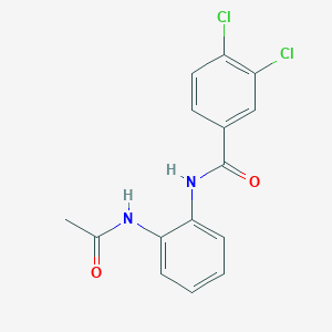 molecular formula C15H12Cl2N2O2 B5786077 N-[2-(acetylamino)phenyl]-3,4-dichlorobenzamide 
