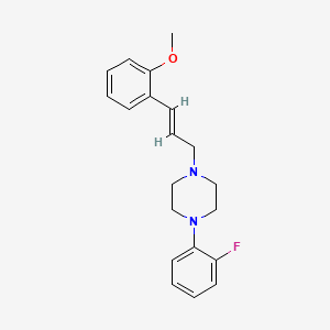 molecular formula C20H23FN2O B5786092 1-(2-fluorophenyl)-4-[3-(2-methoxyphenyl)-2-propen-1-yl]piperazine 