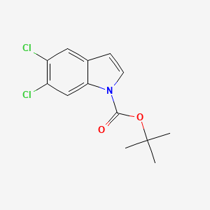 molecular formula C13H13Cl2NO2 B578612 1-Boc-5,6-二氯-1H-吲哚 CAS No. 1209183-93-6