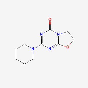 2-(1-piperidinyl)-6,7-dihydro-4H-[1,3]oxazolo[3,2-a][1,3,5]triazin-4-one