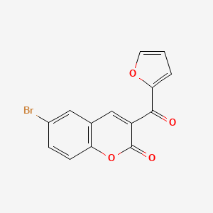 molecular formula C14H7BrO4 B5786141 6-bromo-3-(2-furoyl)-2H-chromen-2-one 
