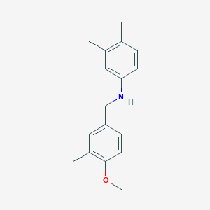 molecular formula C17H21NO B5786162 (3,4-dimethylphenyl)(4-methoxy-3-methylbenzyl)amine 