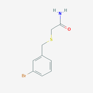 molecular formula C9H10BrNOS B5786190 2-[(3-bromobenzyl)thio]acetamide CAS No. 98288-02-9